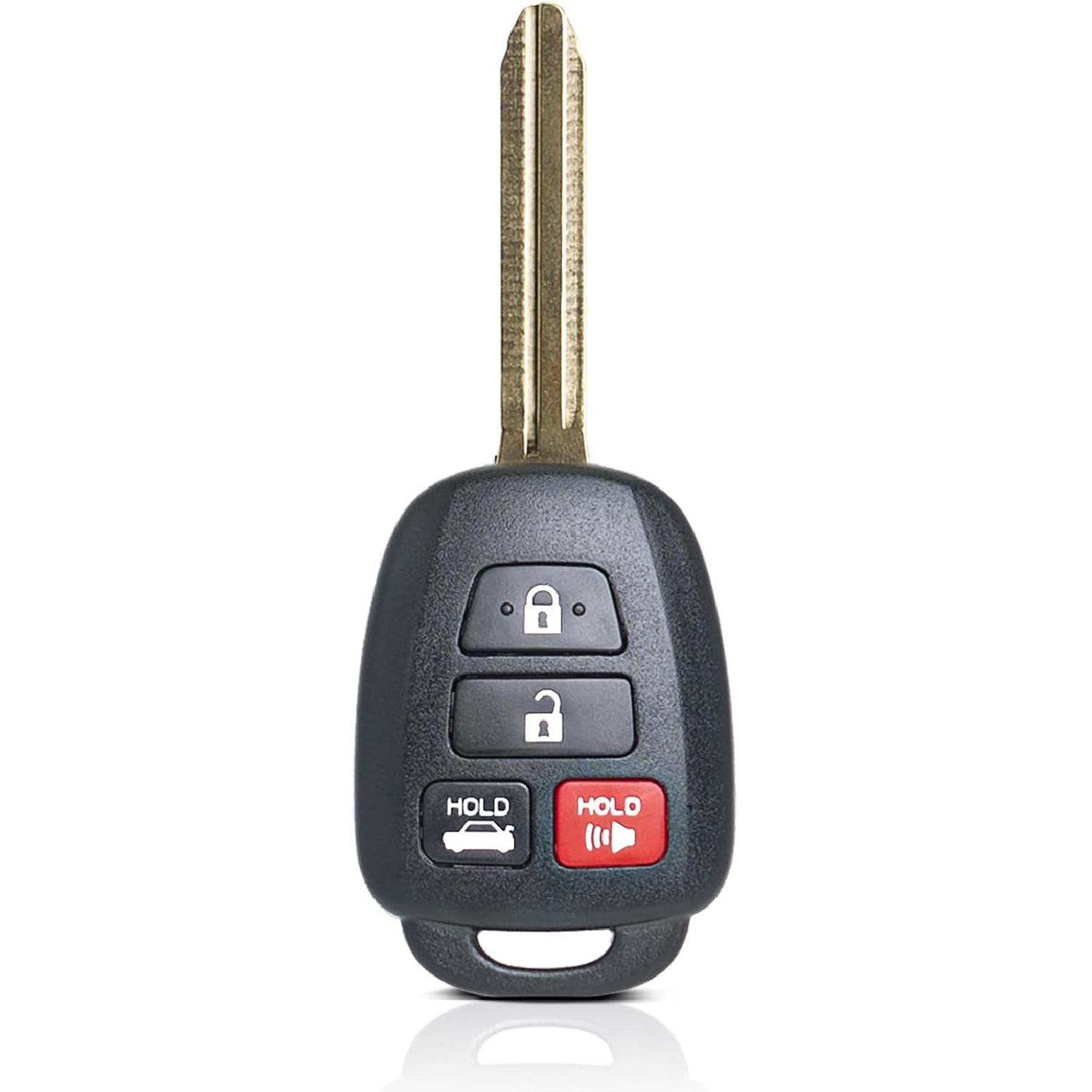 MechanMagic Key Fob Remote Replacement Fits for Toyota Corolla 2014 2015 2016 2017 2018 /Camry 2014-2017/Tacoma 2016-2018 HYQ12BDM Keyless Entry
