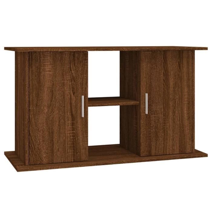 VidaXL Support d'aquarium chêne marron 101x41x58 cm bois d'ingénierie 833614