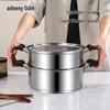 Adneny 28cm 3-Layer Stainless Steel Steamer