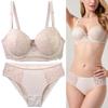 Sexy Stilvolles Spitzen-BH- und Höschen-Set mit Bügel-Push-up-Stütze und leichtem hautfreundlichem Stoff