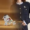 Ekster vogel broche high-end Japanse schattige anti-licht geavanceerd gevoel gepersonaliseerde pak kleur pin corsage accessoires