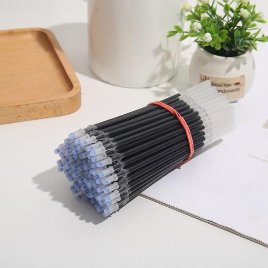 Recharges de stylos à encre transparente, excellente écriture fluide, 3 couleurs, papeterie pour étudiants, fournitures de bureau