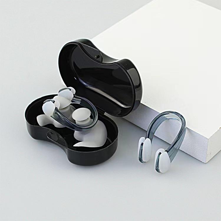 Silikon Schwimm-Ohrstöpsel & Nasenklammern Set - Unisex Lärmreduzierende Schallisolierte Ohrstöpsel für das Training