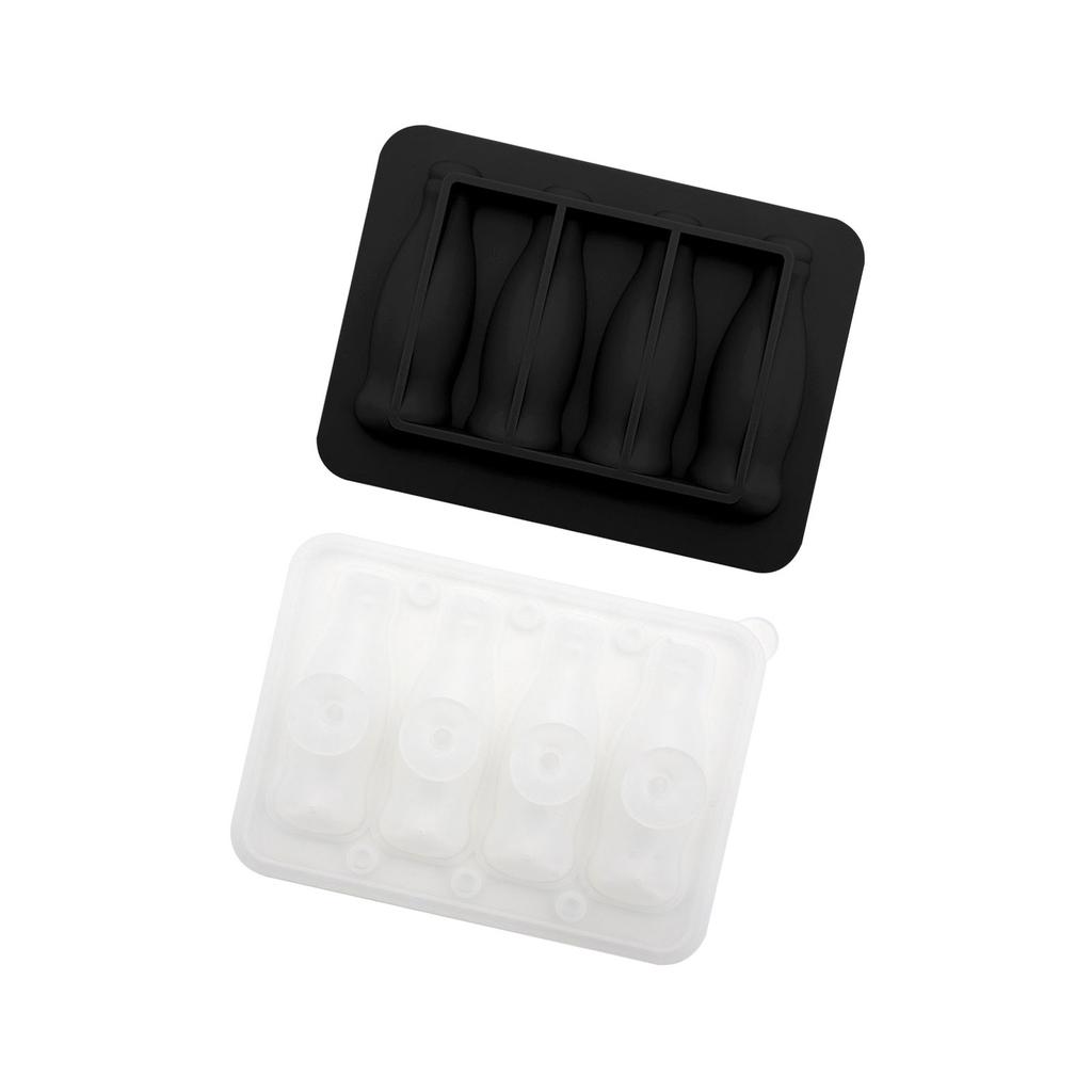 Silicone 3D Coke Bottle Ice Cubes Tray with Lid Popsicles Making Tool for Home Gatherings and DIY Beverage Decorations