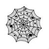 Spiderweb Round Tablecloth for Halloween Party Decor