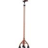 Adjustable Height Lightweight Aluminum Quad Cane with Non-Slip Base for Elderly