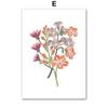 Boho Flower Butterfly Nursery Posters Cartoon Wall Art Print Canvas Painting Wildflower Pictures Baby Kids Room Home Decoration