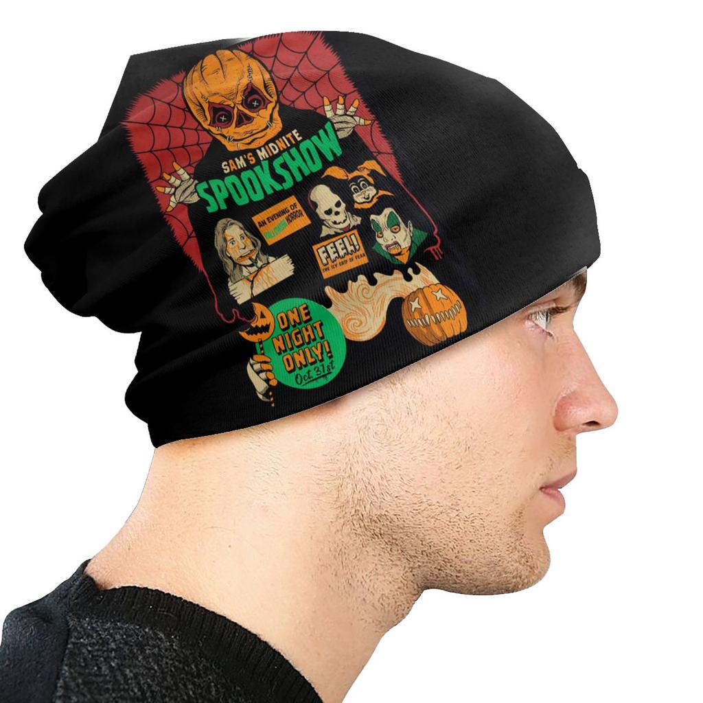 Horror Halloween Film Skullies Beanies Unisex Women Winter Slouchy Beanie Hat Comedy Trick R Treat Sam Knitting Bonnet Cap for Ski
