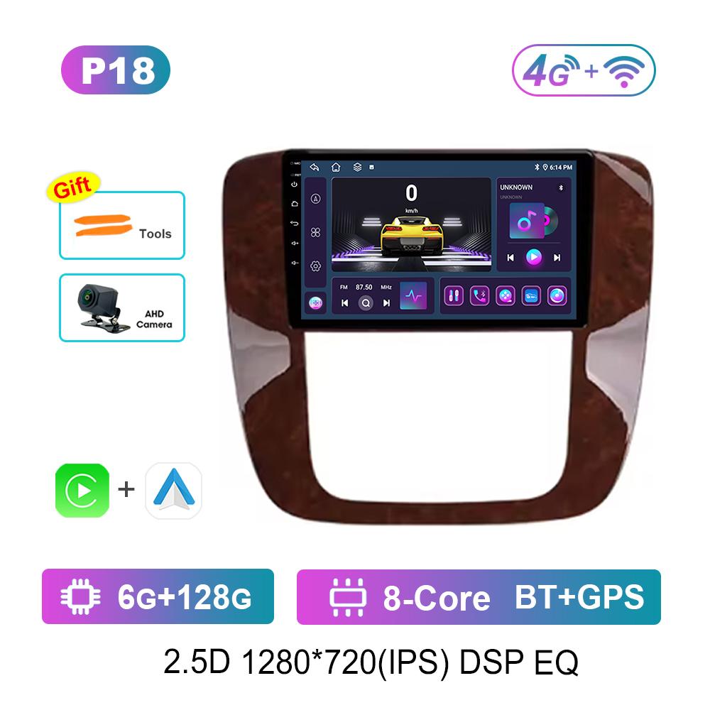9 '' for GMC Yukon Chevrolet Tahoe Suburban 2008 - 2012 Android OS Car Radio Multimedia Video Player 4G GPS Navi WiFi HD Screen