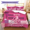 Roze Panter Patroon Beddengoed Dekbed Set Dekbedovertrek Kussensloop Huisdecoratie Verjaardagscadeau (1 dekbedovertrek + 2 kussenslopen, zonder binnenkussen)