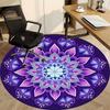 1pc Mandala Pattern, Purple Decor Chair Carpet for Office Non-Slip, Rug for Office, Room, Good Gift for Family or Friends,  yy251226210