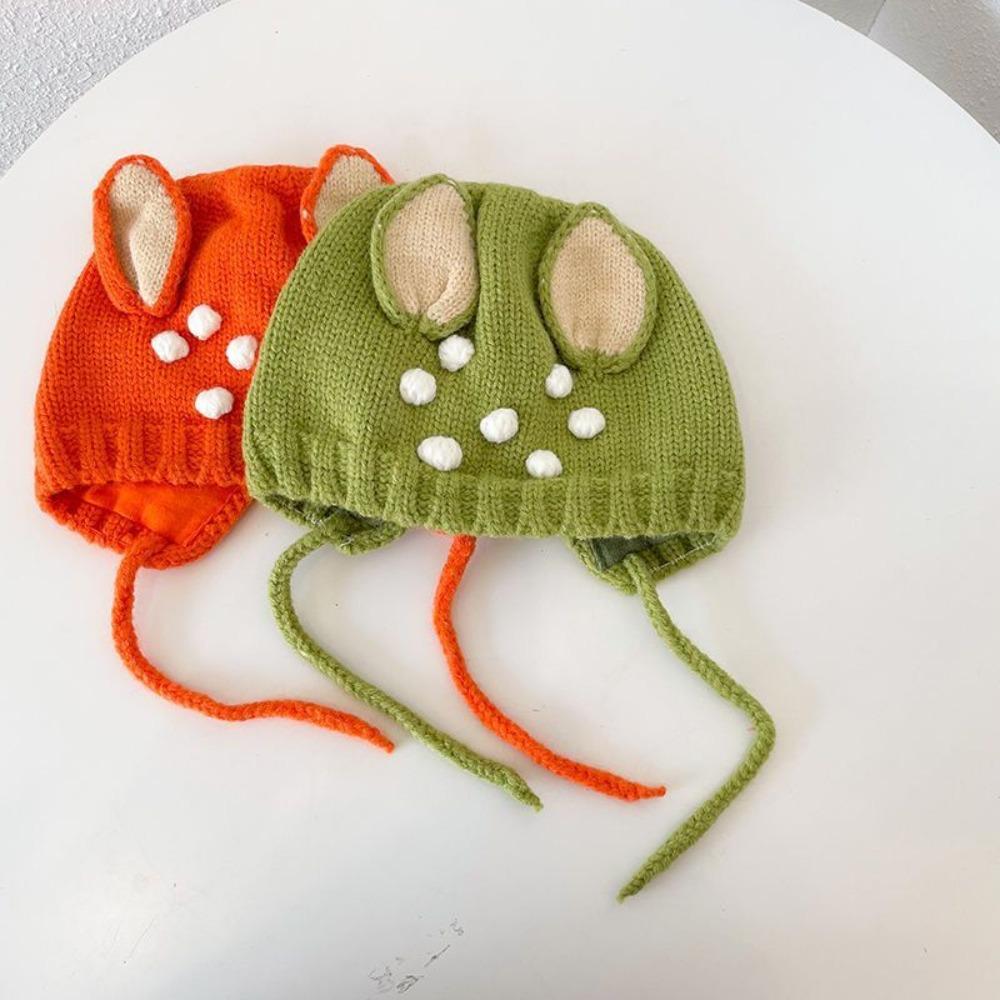 Adorable Infant Knitted Hat Soft Baby Beanie Cap New Deerlet Baby Hats Winter