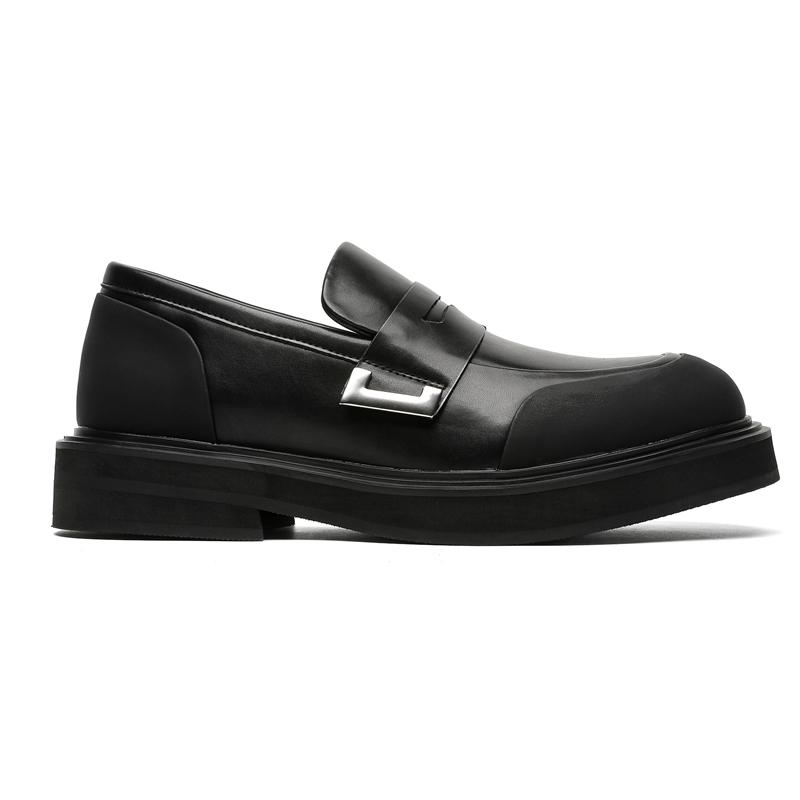 

Мужские лоферы слипоны из натуральной кожи, классическая черная повседневная обувь для бизнеса и на каждый день, унисекс, удобная обувь, размер 36 44 чёрный