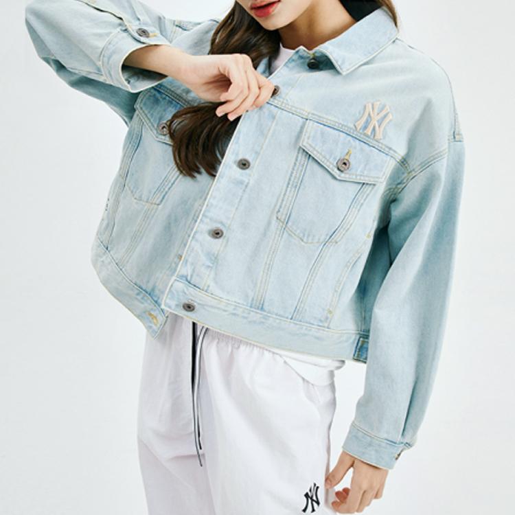 New MLB Denim Jackets Unisex Blue 31JPN4011-50U