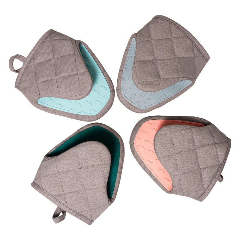 1/2Pcs Silicone Anti Scald Oven Gloves Kitchen Multi Purpose Tray Microwave Oven Baking Dessert Tableware Rack Gloves