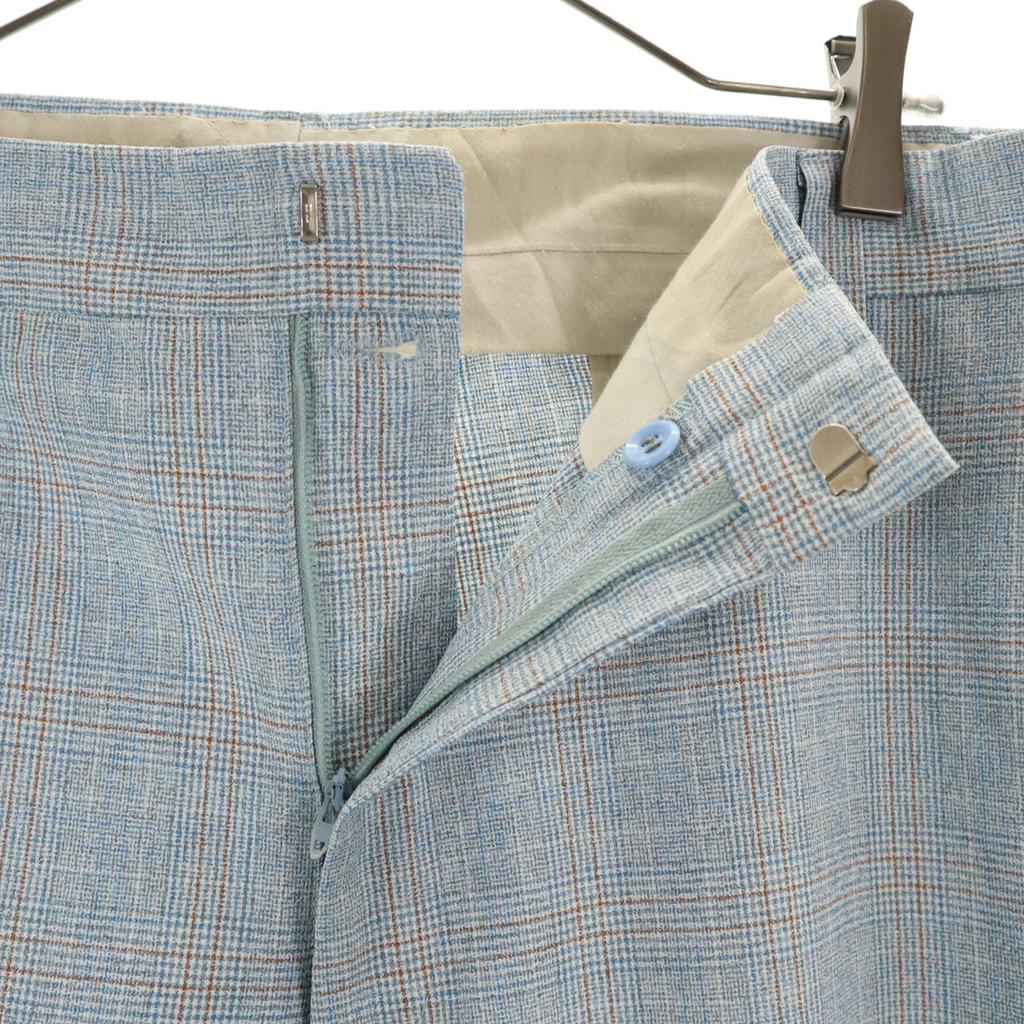 Vintage 70er 80er Rocket Talon Karomuster Hose blau Herren Gebraucht