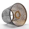 E27 Hollow Out Lamp Shade Floral Print Universal Metal Lampshade Exquisite Lamp Cover for Table Lamp Bedroom Bedside Light