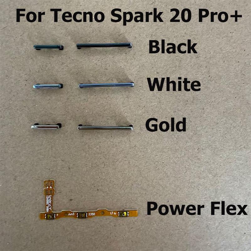 For Tecno Spark 20 Pro+ Pro Plus Switch Power On Off Volume Side Buttons Controler Ribbon Flex Cable KJ7