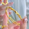 Möbius Twist Vietnamese Sand Gold Bracelet: Xiaohongshu Style Women's Versatile Fashion Jewelry