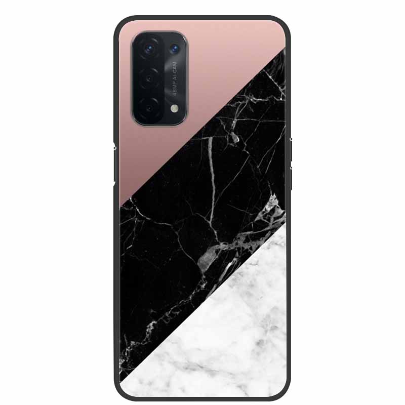 For Oppo A54 5G Case Marble Soft Silicone Back Case for Oppo A55 5G Phone Cover OppoA54 A54 A55 4G 5G 2021 Coque Funda Bag