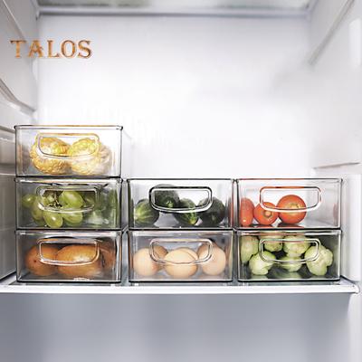 Refrigerator Food Storage Rack Food Grade Material Temperature Resistant PET Useful Itchen Countertops Food Storage Bins for Kitchen