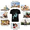 Astronaut Working With Laptop Graphic Casual T-Shirt Pure Cotton T-shirt
