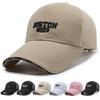 Unisex Embroidered Letter Baseball Cap With Extended Brim Breathable Mesh Cotton Sun Protection Hat