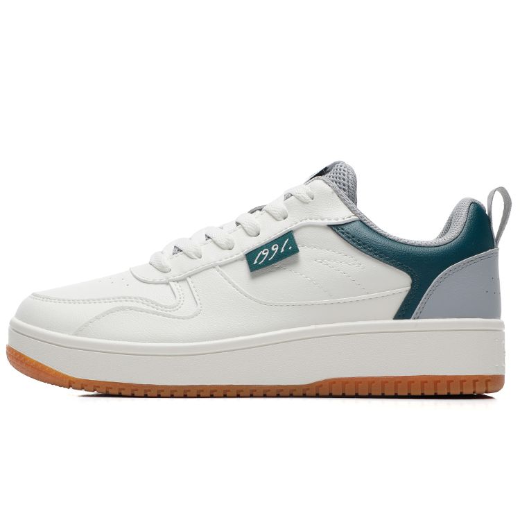 Anta Lifestyle Low Top Sneakers Mens White Green Grey 912138012-7 39