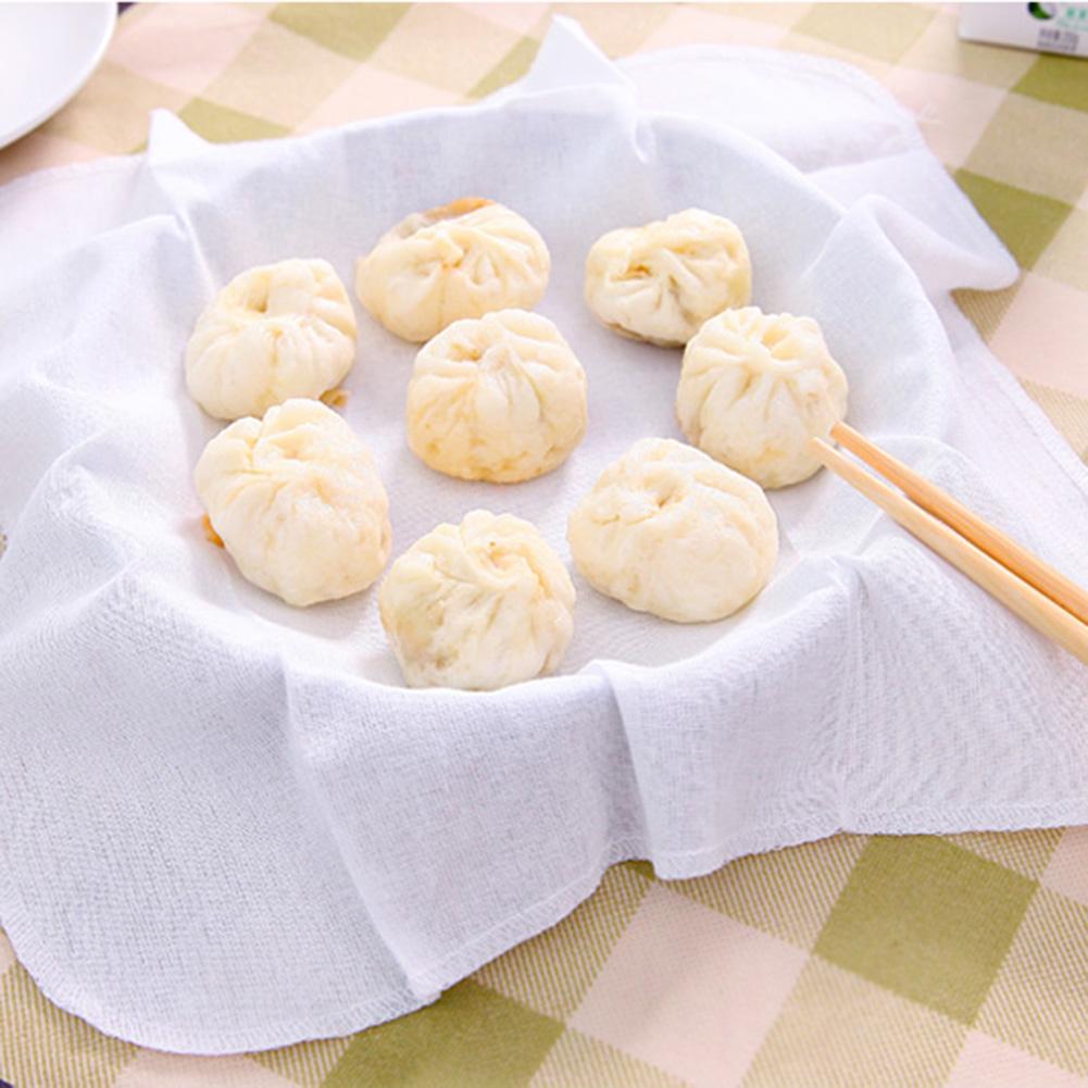 

6Pcs Kitchen Cotton Steamer Cloth Steamed Buns Dumplings Steamer Cloth Cooking Supplies