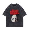 Nina Chuba Stampa stampa T-shirt Uomo Donna Vintage Lavato Hip Hop streetwear manica corta Cotone Moda taglie forti top