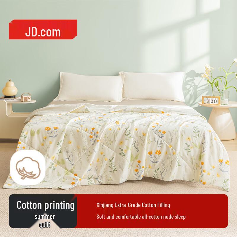 

Jingdong Zhizao 100% Cotton Summer Comforter 1.5x2m (Single)