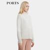 PORTS 100% Cashmere Round Neck Pullover