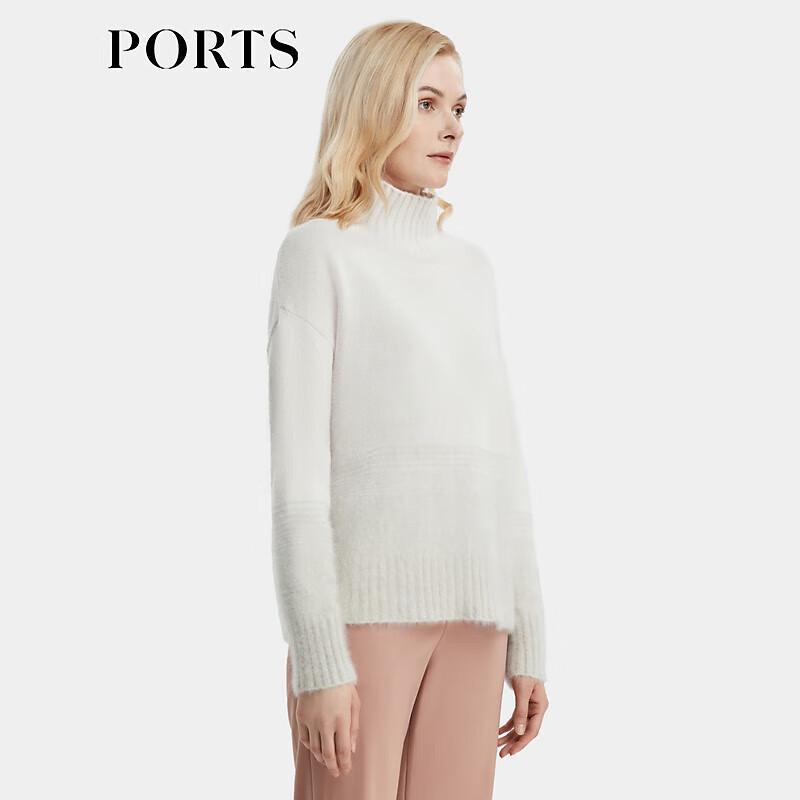 PORTS 100% Cashmere Round Neck Pullover