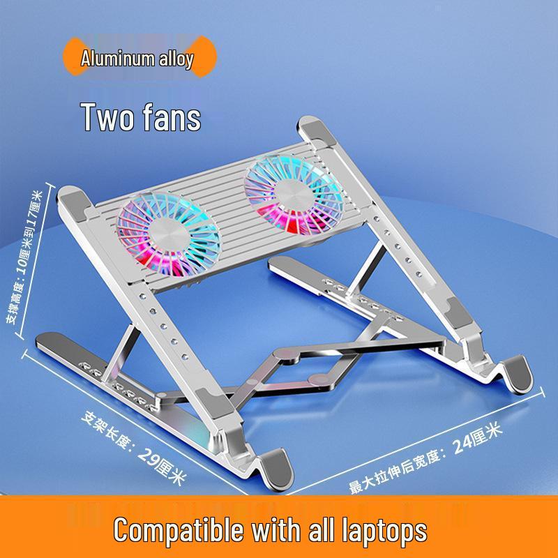 RGB Aluminium Laptop-Kühlerständer: Leise, Tragbar & Faltbar