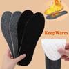 2pcs Self Heated Thermal Insoles for Feet Winter Warm Wool Thermal Memory Foam for Men Women Sports Shoes Self-heating Shoe Pads