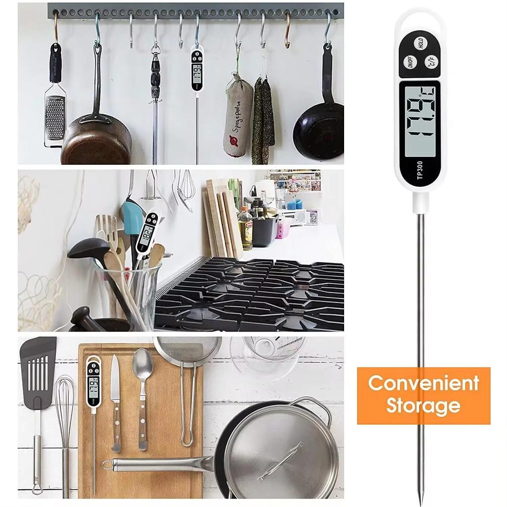 1pc/3pcs/5pcs Digital Kitchen Barbecue Food Thermometer Probe Meter Oven Thermomet Probe Meter Outdoor Oven Meat Cooking