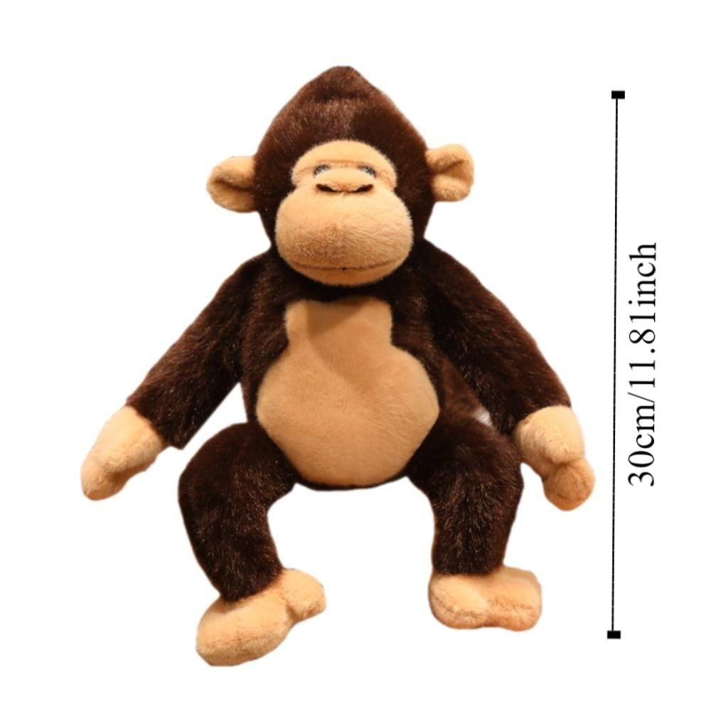 Stuffed Doll Large Plush Monkey Doll Realistice Orangutan Plush Doll Monkey Plush Toy  Baby Toys