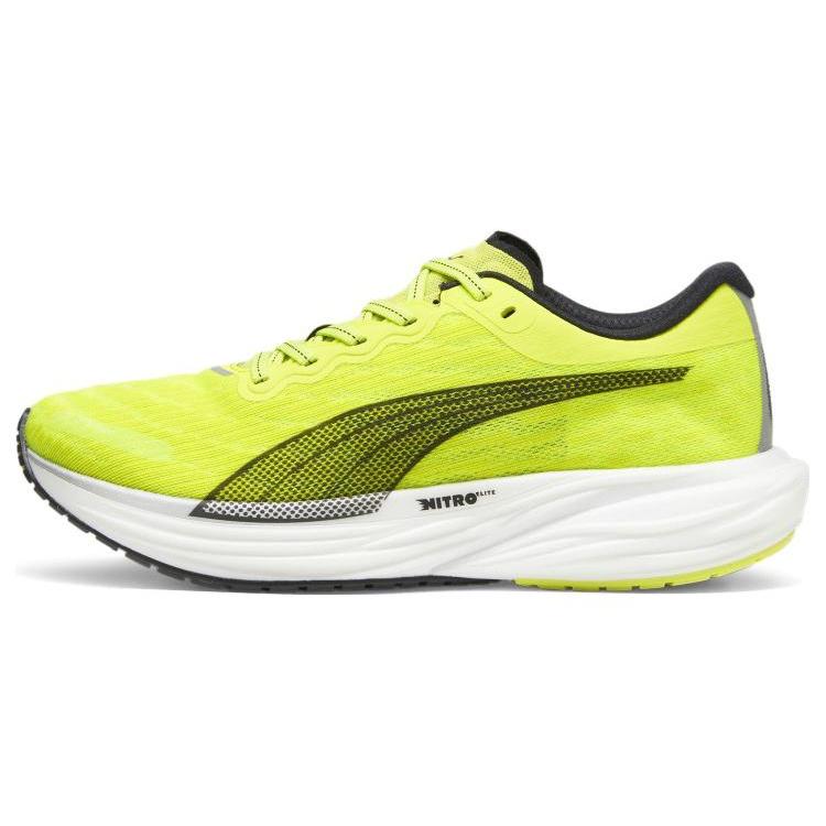 

PUMA Deviate NITRO 2 Low Top Casual Running Shoes Men s Yellow Black 39