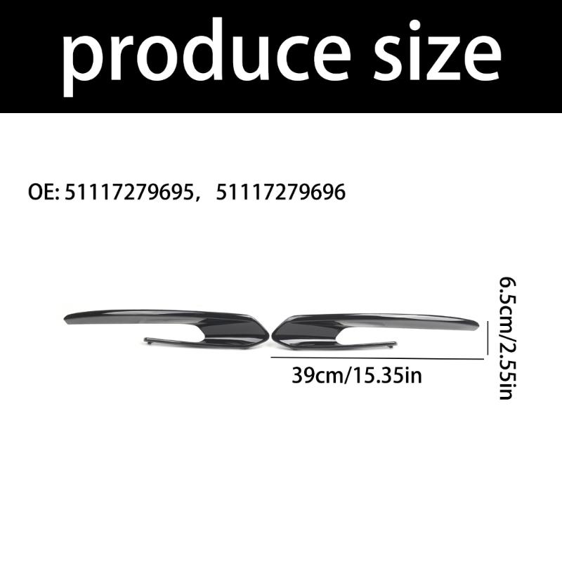 51117279695, 51117279696 Replacement Car Front Bumper Fog Lamp Grills Trim Cover Lower Grille For Select Model