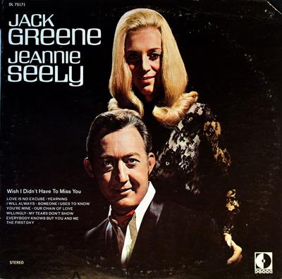 LP Record JACK GREENE, JEANNIE SEELY - Jack Greene, Jeannie Seely DL75171 DECCA 1970 US Folk Used