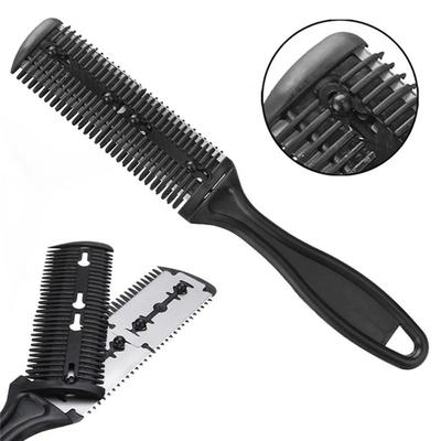 1Pc Hair Cutting Comb Hair Brushes With Razor Blades Hair Trimmer Cutting Thinning Tool Barber Tool Hair Salon Barber Comb