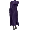 2023 Autumn Plus Size Loose Knit Lace Long Fleece Sweatshirt Casual Dress