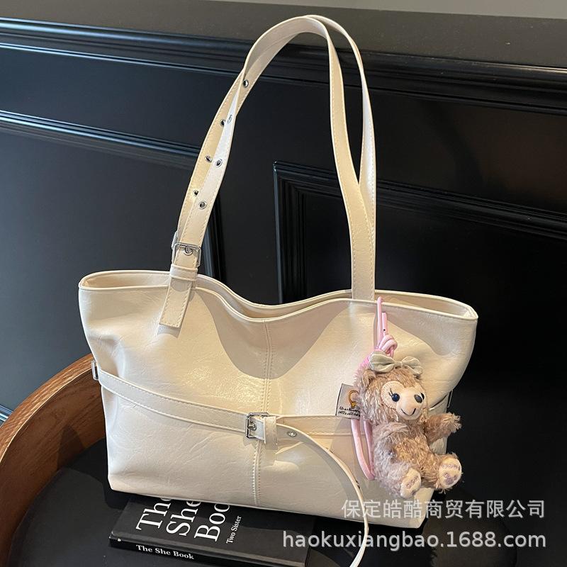 Tote Bag Women's Large Capacity 2025 New Summer Simple and Versatile Shoulder Underarm Bag High-end Sense Work Commuter Bag