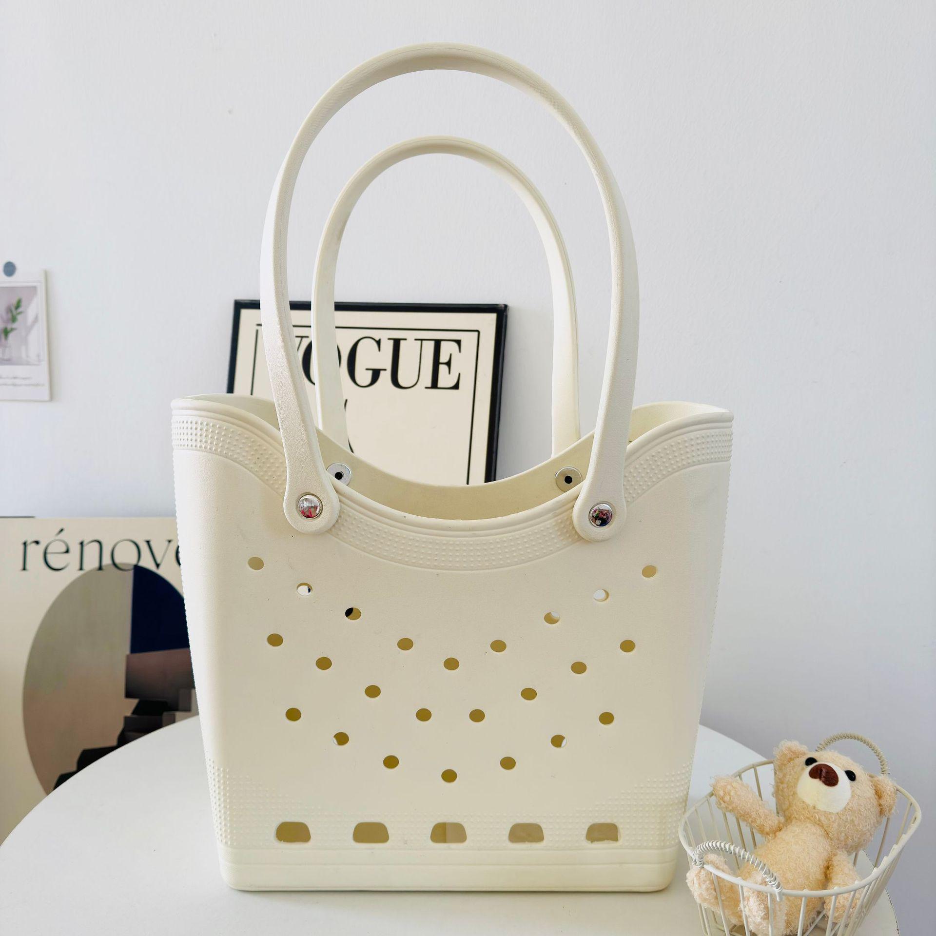 

2025 EVA Waterproof Seaside Beach Bag - Large Capacity, Fashionable Single Shoulder & Handheld Design 38*14*32cm (Accessories not included)