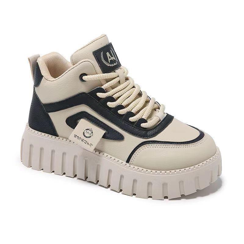 

22 new autumn comfortable high-top sports shoes for students 35 чёрный