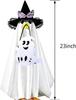 Halloween Goose Costume for 23-Inch Lawn Decorations - Charming Ghost Outfit for Porch, Patio, Yard, Office Decor