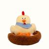Creative Chicken Doll Pillow Hen Lay Eggs Plush Toys Chicken Coop Hatch Little Chicken Baby Comfort Doll