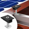 1set Solar Panel Mounting Brackets 12cm Rails Mid End Clamp PV Fixing For Metal Roof Motorhome Caravan RV Accessories