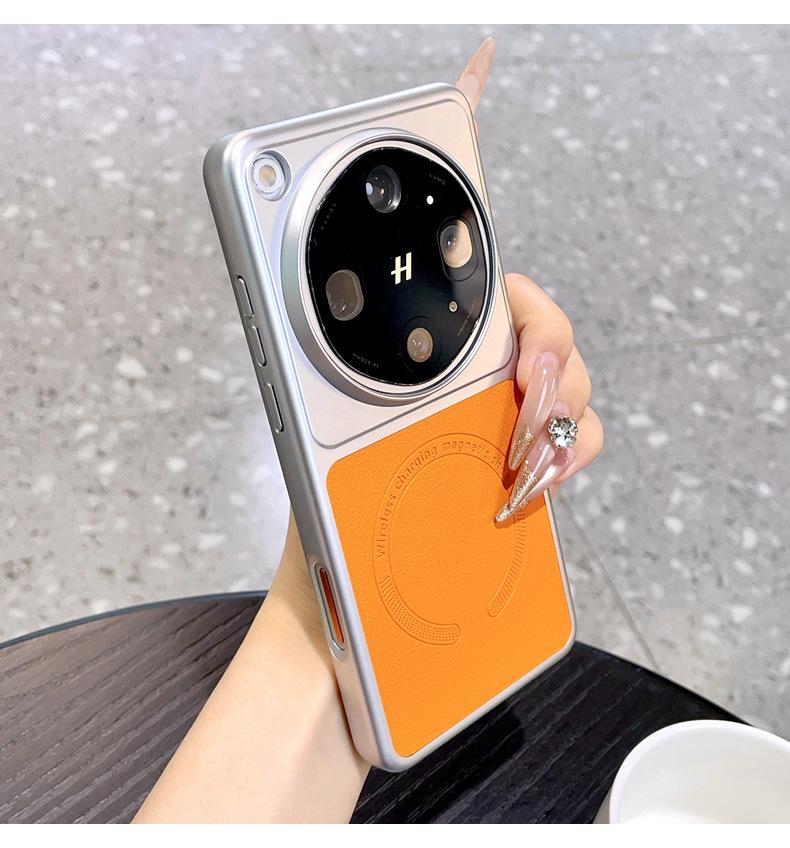 OPPO Find X9 Ultra Case: Magnetic Leather, Splicing Design for Find X8 Pro/Reno 16 Protective and Trendy