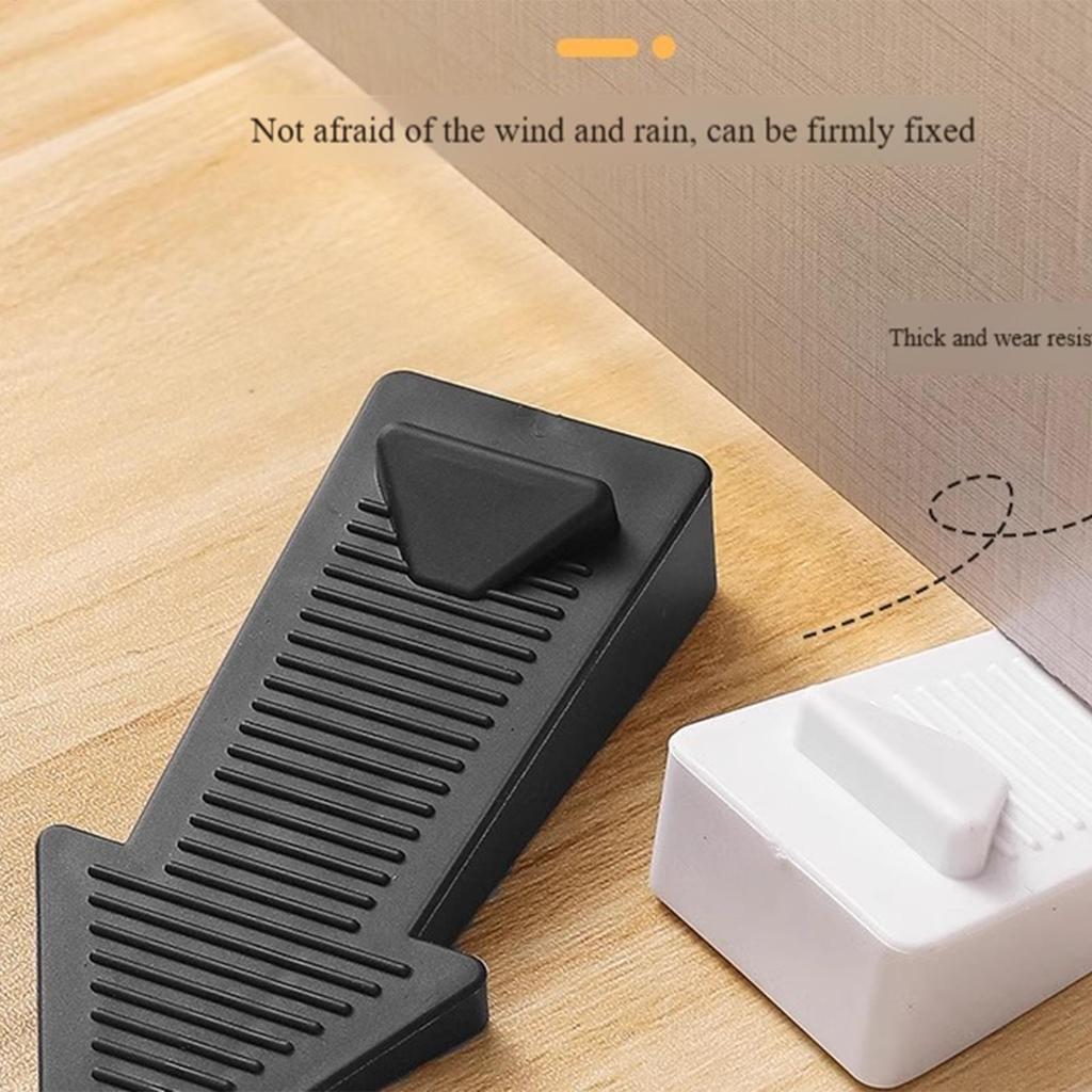 Door Stopper Bottom of Door Anti Slip Rubber Door Stop Wedge Reusable Security Stopper for All Floor Types Home Office